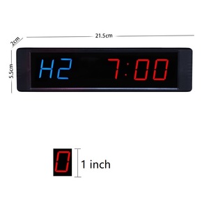 1 "LED programmier bar 12/24 Stunden Uhr Stoppuhr Countdown Countup Intervall-Fitness-Timer im Mehrfach trainings modus mit Fernbedienung