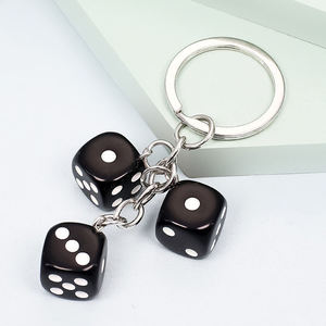 Çanta anahtar için toptan promosyon hediye anahtarlık zar anahtarlık - Product Image 6