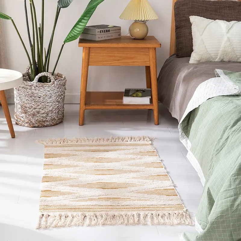 Tapete boho estampado, tapete decorativo estilo boho com estampa, tapete e capa de mão, sala de estar, moderno, 2022