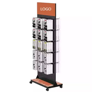 Mingtang handyzubehör display-rack, metall-pegboard 360-grad-drehbarer display-ständer, anpassbare display-theke - Product Image 2