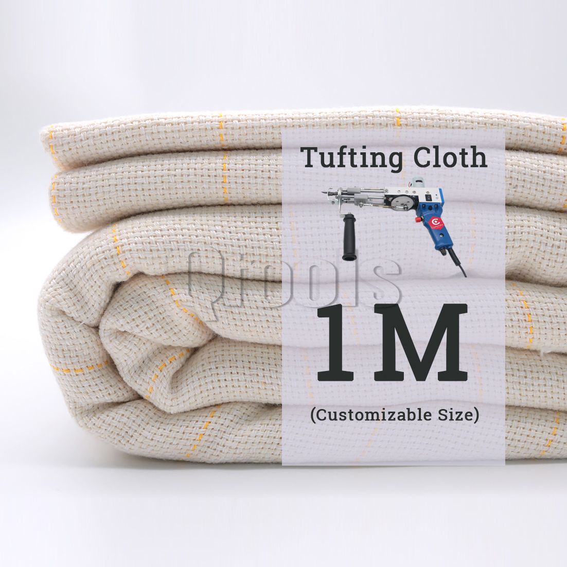100cm*100cm yellow line tufting cloth