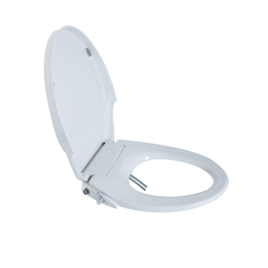 Çift meme bide tuvalet klozet kapağı Modern tasarım kolay kurulum olmayan elektrikli soğuk su yumuşak yakın banyo için uzatılmış - Product Image 1