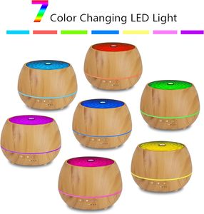 500ml Electric Essential Oil <strong>Diffuser</strong> <strong>With</strong> Wood Grain Aroma 12 Hours <strong>Timer</strong> Cool Mist <strong>Humidifier</strong> for Large Rooms US Plug - Product Image 2