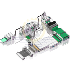 Linea di produzione di ovatta morbida Non tessuta di alta qualità con forno a strato di segnale - Product Image 1