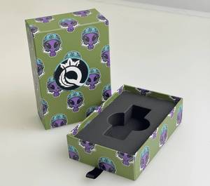 CPSC-gecertificeerde kinderveilige 0,5 ml 1 ml uittrekbare doosverpakking cartridge verpakking doos lade-stijl ontwerp 2g oliecartoon doos - Product Image 5