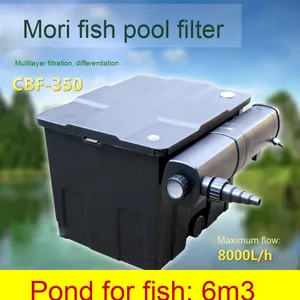 Factory Direct Eco-Friendly 5W Power Plastic Aquarium Purification Equipment Cbf Pond Fish <strong>Filter</strong> Living Pools Cartridges Box - Product Image 4