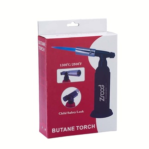 Chuyên nghiệp có thể điều chỉnh ngọn lửa butan Torch ẩm thực đầu bếp nhà bếp nhẹ hơn kim loại thổi ánh sáng cho nấu ăn thuốc lá cho quà tặng - Product Image 4