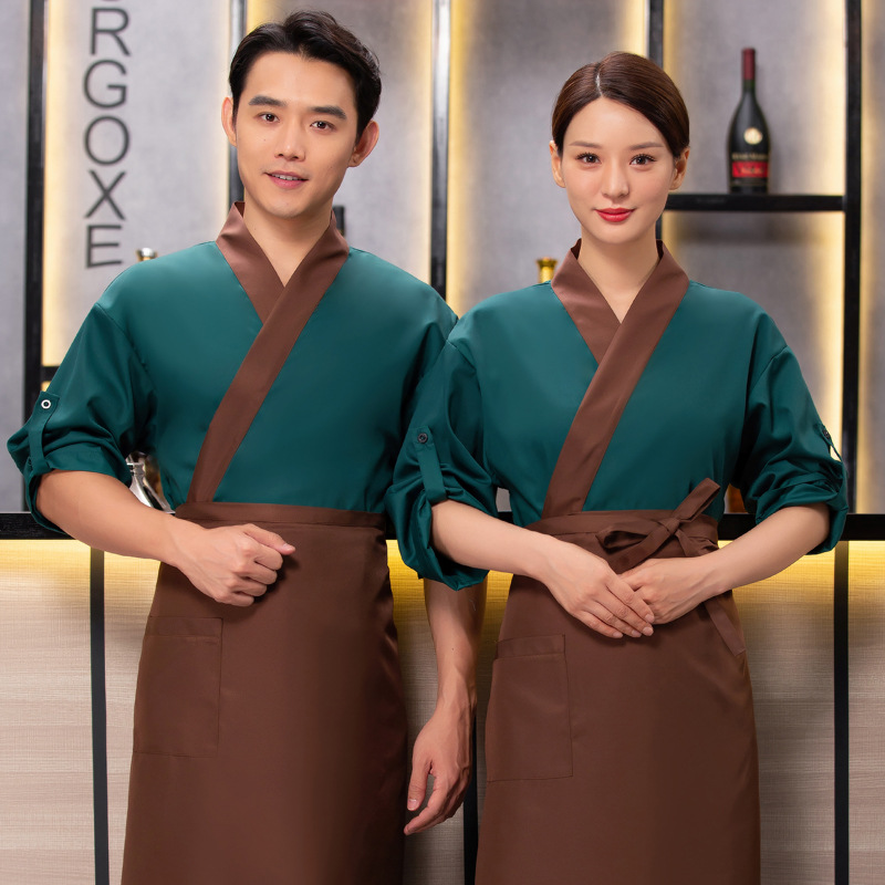 Green (Kimono Jacket + Apron+ Turban)