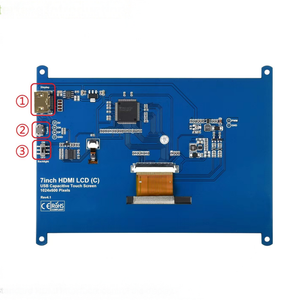 7 pulgadas HDMI LCD 1024x600 IPS pantalla táctil 5 puntos capacitiva Raspberry Pi PC Windows 11 Ubuntu Plug Play Driver gratis - Product Image 1