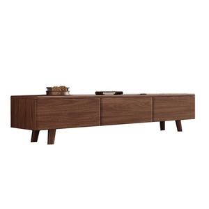 Hiện Đại Trung Quốc phong cách Bắc Mỹ Đen Walnut <span class=keywords><strong>TV</strong></span> đứng - Product Image 5
