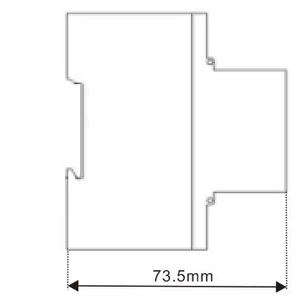<strong>Pulse</strong> Output 100A Directly Single Phase <strong>Modbus</strong> Rtu LCD Din Rail TOU Energy Meter - Product Image 4