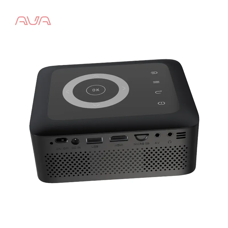 Ava โปรเจ็กเตอร์พกพาขนาดเล็ก4K ไฟ LED 200นิ้ว LED สำหรับใช้ในบ้าน