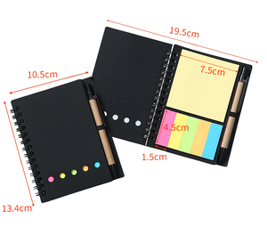 新しいプロモーション安いクラフト紙ノートブックジャーナルプランナーブックとページマーカーカラーインデックスタブ - Product Image 6