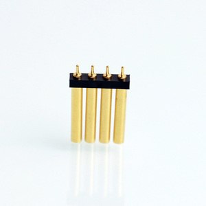 Özel 2.5 kadın Pogo Pin H2.0 tek sıra 04P Dip tipi Pogo pinli konnektör çeşitli elektrikli ev aletleri PCB konektörü - Product Image 2