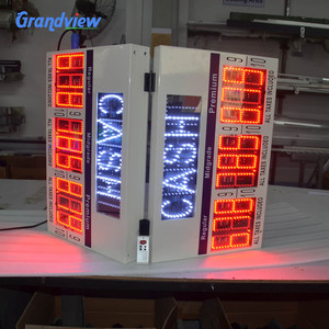 ที่มีคุณภาพสูงประหยัดพลังงาน LED ก๊าซราคาสัญญาณ IP65ดิจิตอล7ส่วนปั๊มน้ำมันปั๊มท็อปเปอร์ป้ายราคาตัวอักษรและตัวเลข - Product Image 5