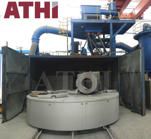Large and Heavy Castings Forging Parts Cleaning Rotary Table Trolley Type Shot <strong>Blasting</strong> Machine - Product Image 5