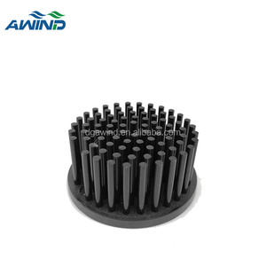 Customized 40w <strong>70mm</strong> Round Pin Black Anod Heat Sink Aluminum Profil LED Circular Cold Forging <strong>Heatsink</strong> for USA Led Cooling System - Product Image 6