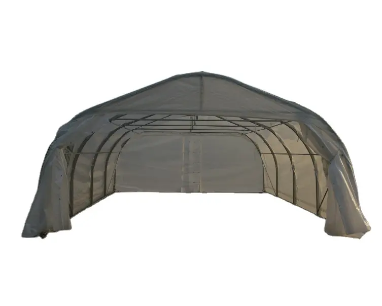 high quality domed top double car shelter with steel frame PE cover car parking tent shelter garage from chinese factory