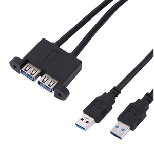 高速充電2ポートUSB3.0女性に男性ケーブルUsb 3.0アダプターケーブルコンピュータ用 - Product Image 1