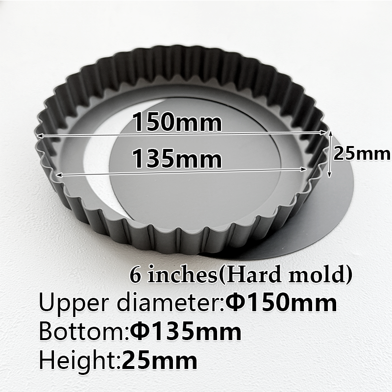 moule dur noir de 6 pouces