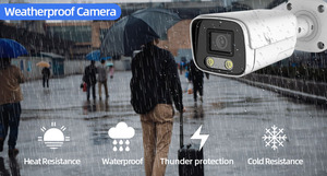 Telecamera Starlight POE IP fotocamera Bullet bidirezionale Audio visione notturna impermeabile IP67 con supporto luce bianca NVR - Product Image 5