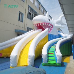 Toboganes de agua populares comerciales, tobogán de agua inflable, Parque Acuático con piscina, deslizamiento en un tobogán de agua - Product Image 6