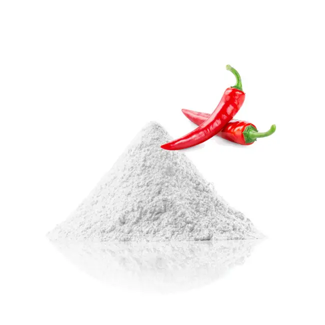 Extracto de pimiento Capsicum capsaicina 98% grado farmacéutico cosmético