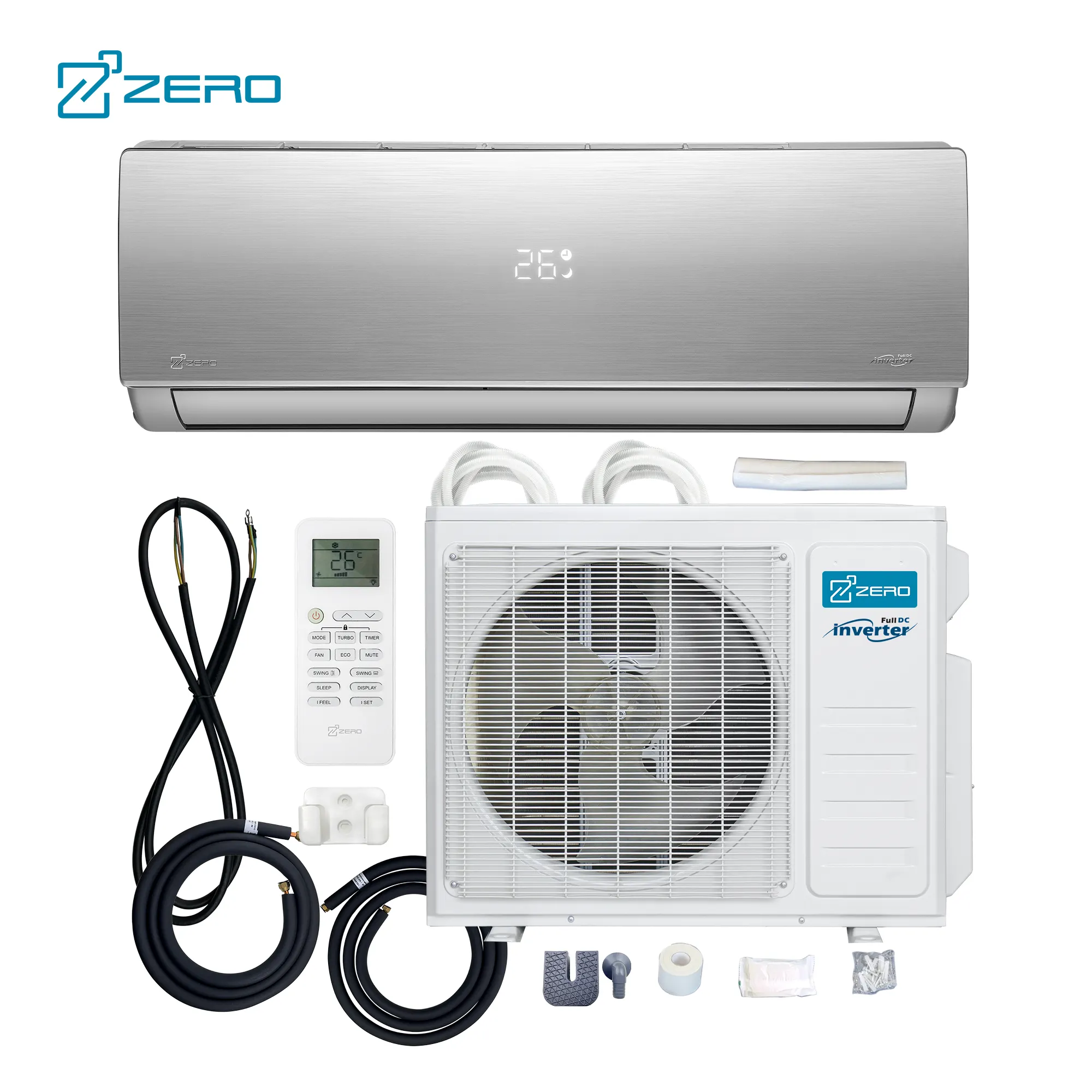 ZERO Z-MAX 110V 230V 고효율 미니 스플릿 에어컨 9000 18000 24000 36000 Btu 스마트 스플릿 유닛 에어컨