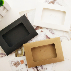 Janela Da Caixa De Embalagem Caixa de Embalagem foto cartão postal Envelope Kraft Caixa De Papel Por Atacado