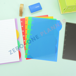 Customized A4 A5 B5 Disc Binding Index Pages Colors PP Disc Bind Divider - Product Image 2