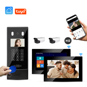 Wifi Tuya Video Intercom RJ45 <strong>TCP</strong>/<strong>IP</strong> Multi Apartment 7 Inch Wired Intercom Door Access <strong>Control</strong> System Video Door Phone - Product Image 1