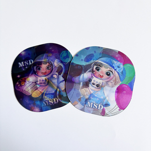 Custom 3D Motion Lenticular Printing Die Cut <strong>Stickers</strong> Anime 3 Changes Lenticular <strong>Stickers</strong> for Decoration - Product Image 1