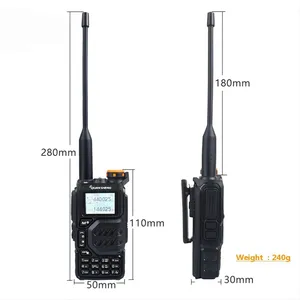 UV K5 Quansheng Walkie Talkie kamuflaj Am Fm iki yönlü radyo komütatör VHF istasyonu alıcı Ham kablosuz Set uzun menzilli UV K6