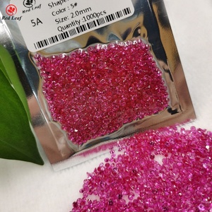 Redleaf Jewelry <strong>Ruby</strong> Loose Gemstones Round Brilliant Cut Synthetic Corundum Red 5# 2.0mm Used for Jewelry <strong>Design</strong> - Product Image 4