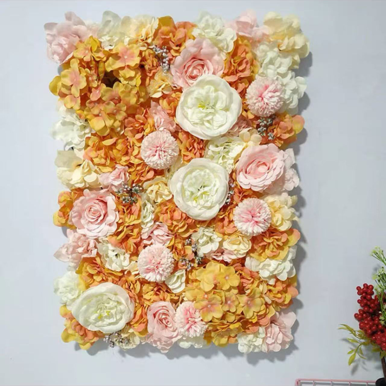 Mur orange 0.4m * 0.6m de Rose