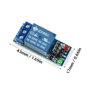 10PCS 5V One Channel <strong>Relay</strong> Module <strong>with</strong> OPTO Isolation High Low Level Trigger Compatible ICs <strong>Relay</strong> Switch