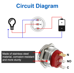 20A/12V 22MM geçiş Rocker anahtarı ile LED ışık özelleştirilmiş güç kaynağı mandallama Metal Push Button Watertap 15A/220V 3Pin - Product Image 5