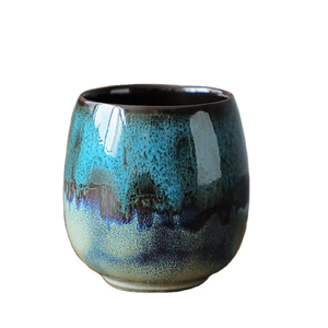 热卖4件套陶瓷手绘小浓缩咖啡杯烈酒品酒杯 (4种颜色) - Product Image 6