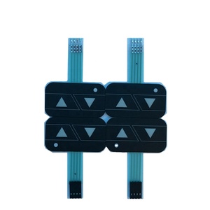 Custom Made 2 Key Waterproofing <strong>Embossed</strong> Membrane <strong>Switch</strong> Keypad <strong>Keyboard</strong> - Product Image 1