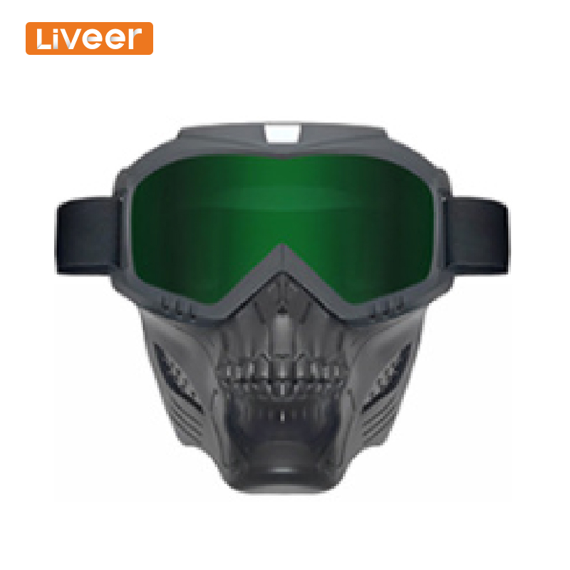 Monture noire + verres verts