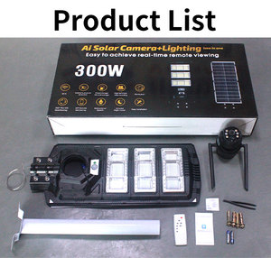 300W Led All in One Solar Street Light With 4G Wifi Solar <strong>Camera</strong> <strong>3MP</strong> V380Pro AI <strong>Camera</strong> Solar Light 2 in <strong>1</strong> 24W Cctv with <strong>Camera</strong> - Product Image 6