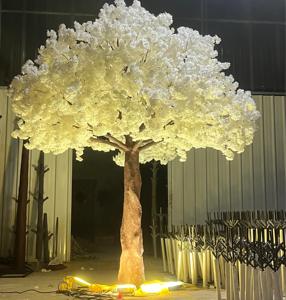 A buon mercato personalizzato finto per interni all'aperto decorazione di nozze tavolo centrotavola in fibra di vetro rosa fiori di ciliegio artificiali