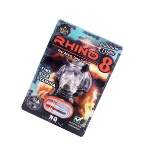 Pilules Masculines D'amélioration De rhinocéros Carte D'emballage avec 3d Effet pour les Fournisseurs De La Chine - Product Image 1