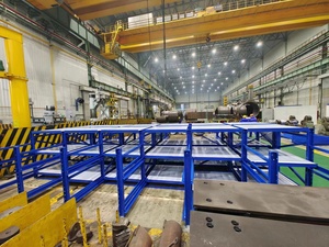 Unidad de almacenamiento Estantes y estantes apilables Estantería de palés Almacenamiento de almacén Estante de palés extraíble Sistema de estante de molde de metal de almacenamiento - Product Image 5