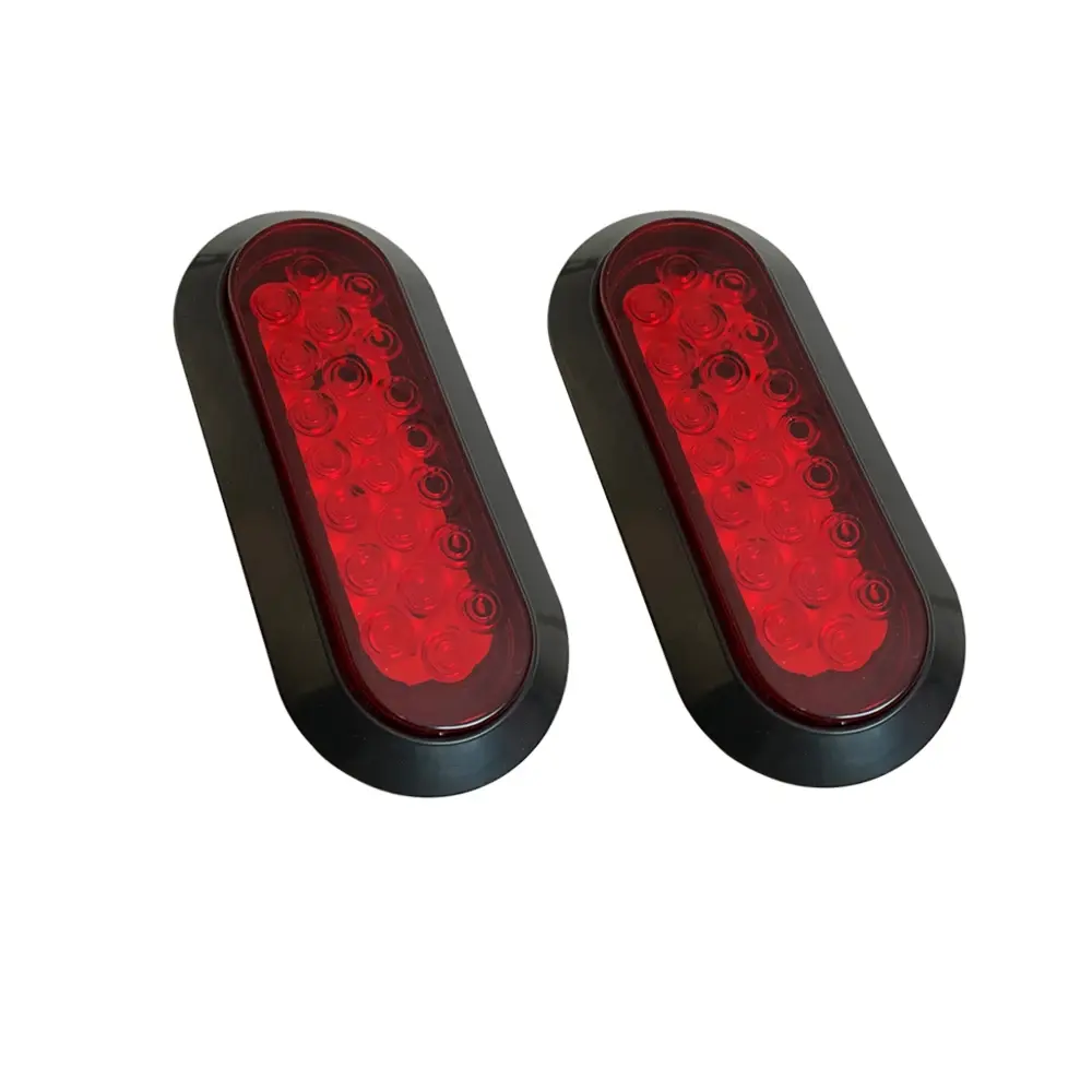 Venta al por mayor 22 LED Universal remolque camión freno trasero luces traseras señal de giro marcador lateral luz de freno lámpara roja impermeable IP67