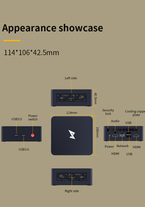 Mini PC con CPU N100 de 12ª generación, DDR4, PCIe 3,0/4,0, puertos duales HD, Bluetooth, Wi-Fi Home Office Entertainment HD Output - Product Image 6