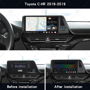 แผงหน้าจอสัมผัสระบบแอนดรอยด์2 + 64 4 + 64GB วิทยุในรถยนต์ WIFI 4G GPS CarPlay HEAD สำหรับ C-HR โตโยต้า2016-2018 LHD - Product Image 5