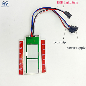 RGB魔术12v智能浴室发光二极管镜子60W 5A双键无级调光器感应触摸传感器控制开关 - Product Image 3