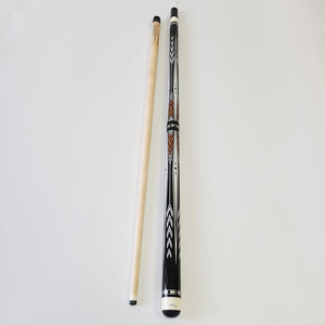 Xmlivet Customized Billiards Carom Cue 142cm 12mm <strong>Tip</strong> 1/2 Split Pool Cue Sticks Radial Pin Sticker Design Maple Wood - Product Image 1