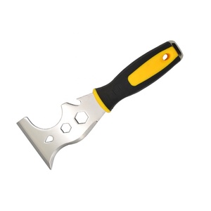 Rascador de masilla multifuncional de acero inoxidable, herramienta profesional, espátula curvada recta para pintura 13 en 1 - Product Image 1